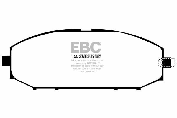 Front Brake Pads Yellowstuff Nissan Patrol EBC