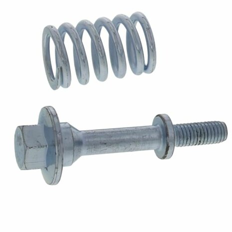 Exhaust bolt, spring and nut flexible connection SRS