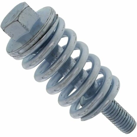 Exhaust bolt, spring and nut flexible connection SRS