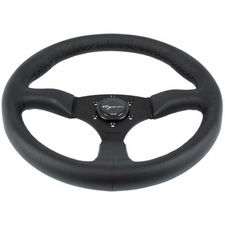 Spa-Lenkrad 350/50 mm Leder mit schwarzen N&auml;hten Vigor