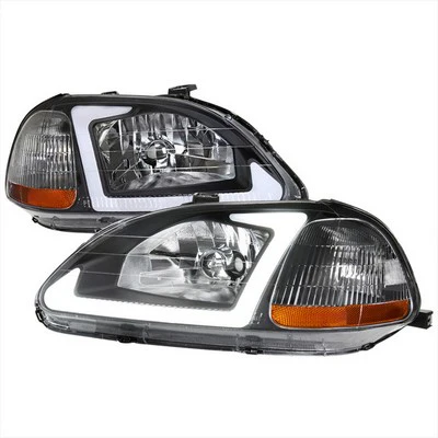 LED-Scheinwerfer &ndash; Schwarz/Bernstein FullRacing Honda Civic