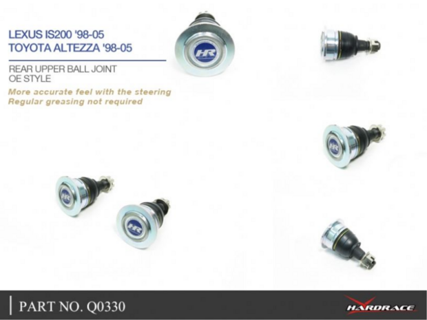 Kugelgelenke oben hinten LEXUS IS-99-05/ ALTEZZA SXE 10 98-05 Hardrace