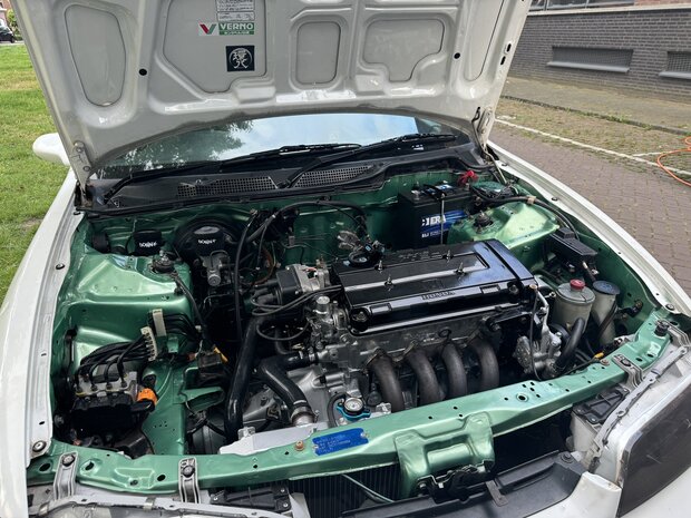 Radiator met Shroud en Fans Aluminium FullRacing Honda Civic Del Sol