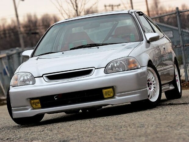 Frontsto&szlig;stangenlippe PU JDM EK9 Aerodynamics Honda Civic 96-98