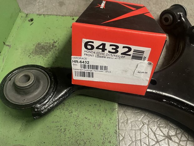 Bagues de bras de commande inf&eacute;rieur avant - Bagues en caoutchouc tremp&eacute; Hardrace Honda Civic CR-V Integra
