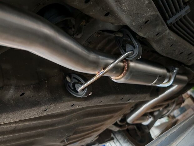 Stainless steel intermediate silencer SRS Honda
