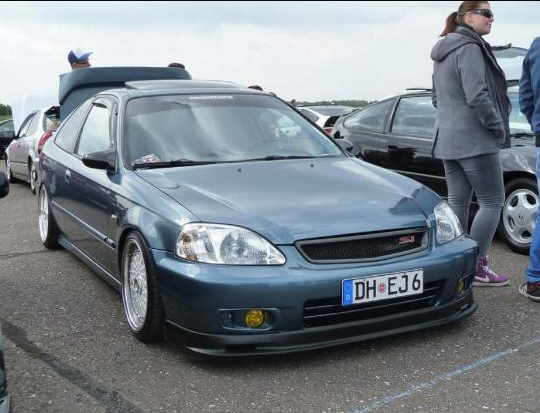 Voorbumper lip PU Mugen Aerodynamics Honda Civic