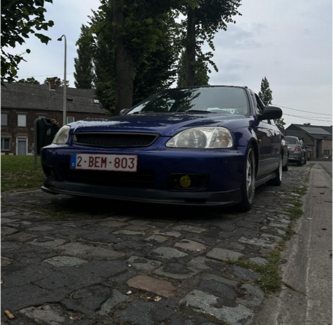 Voorbumper lip PU Mugen Aerodynamics Honda Civic