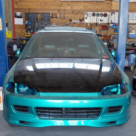 Front bumper lip Spoon Aerodynamics Honda Civic