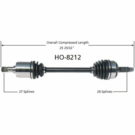 Arbre de transmission gauche (AT/MT) TrakMotive Honda Accord