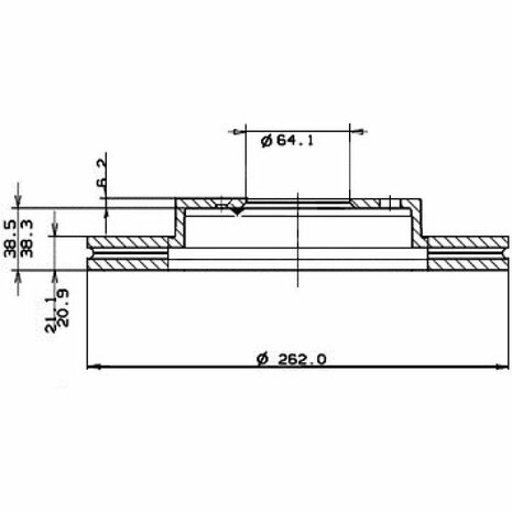 Vordere Bremsscheiben (262 mm / 4 x 100) &ndash; gerillt BrakeStop Honda