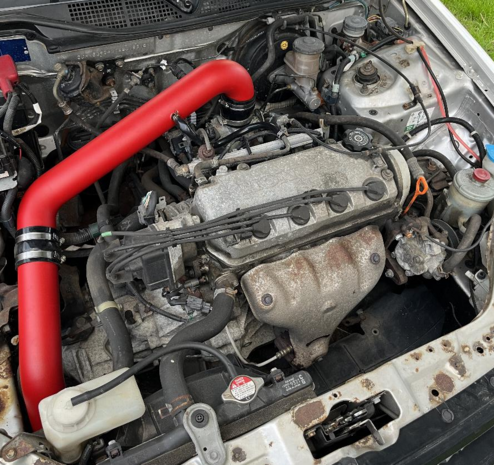 Cold air intake - Red US-Racing Honda Civic