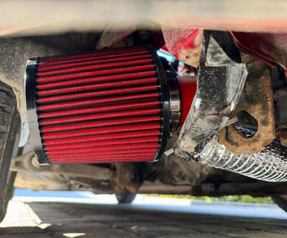 Cold air intake - Red US-Racing Honda Civic