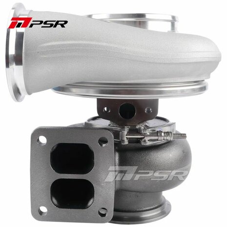 5455G 660HP Dual Ball Bearing Turbo - Forward Rotation - Standard .72A/R 4inch-T4 Divided .85 V-Band Pulsar Turbo Systems