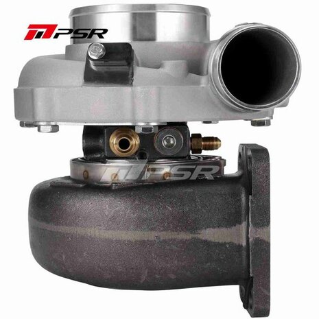5455G 660HP Dual Ball Bearing Turbo - Forward Rotation - Standard .72A/R 4inch-T4 Divided .85 V-Band Pulsar Turbo Systems