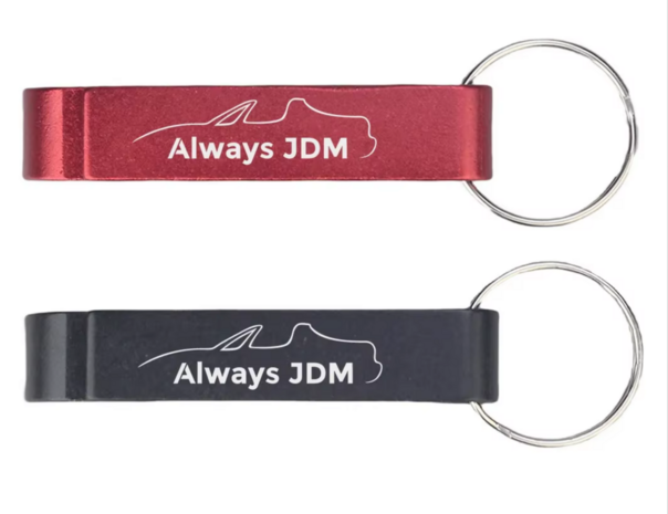 Porte-cl&eacute;s ouvre-bouteille Always JDM Rouge