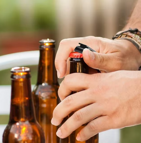 Porte-cl&eacute;s ouvre-bouteille Always JDM Noir