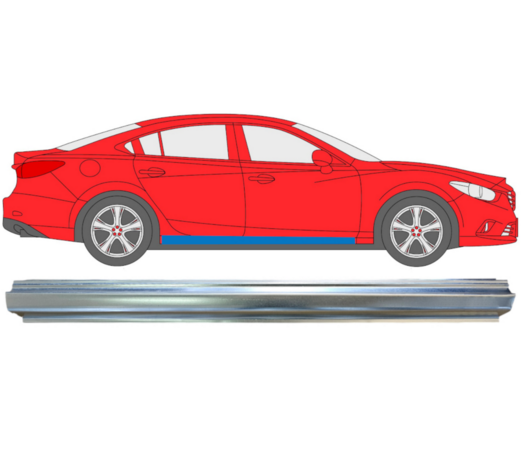 Rechter Dorpel reparatiepaneel Mazda 6