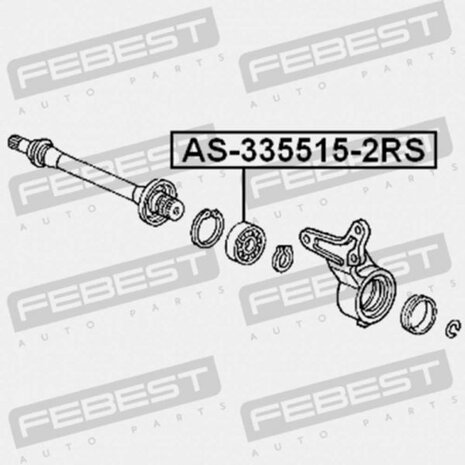 Tussenas lager Febest Honda