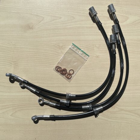 Bremsschl&auml;uche aus Edelstahlgewebe Toyota MR2 2.0i 16V KAT 90-91 Goodridge T&Uuml;V