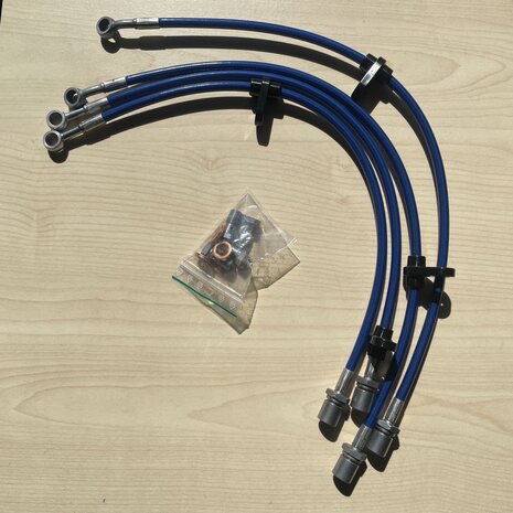 Brake lines stainless steel braided Subaru WRX STI 2.5 T. AWD SEDAN Goodridge T&Uuml;V