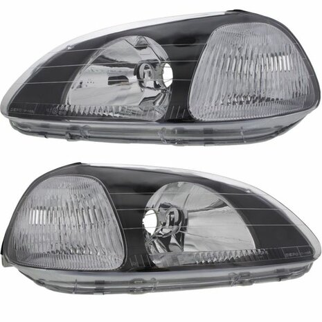 Headlights JDM style (manual) DEPO Honda Civic