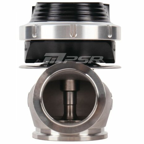 Externes Doppel-V-Band-Wastegate &ndash; 38 mm &ndash; Schwarz Pulsar Turbo Systems