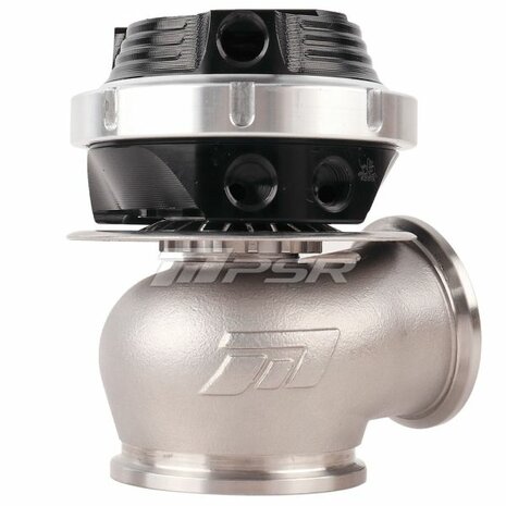 Externes Doppel-V-Band-Wastegate &ndash; 38 mm &ndash; Schwarz Pulsar Turbo Systems
