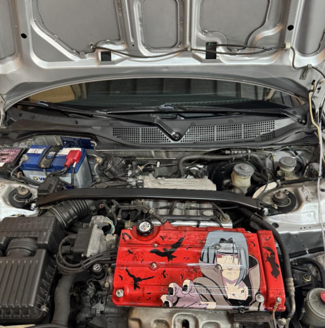 Domstrebe vorne oben - Schwarz US-Racing Honda