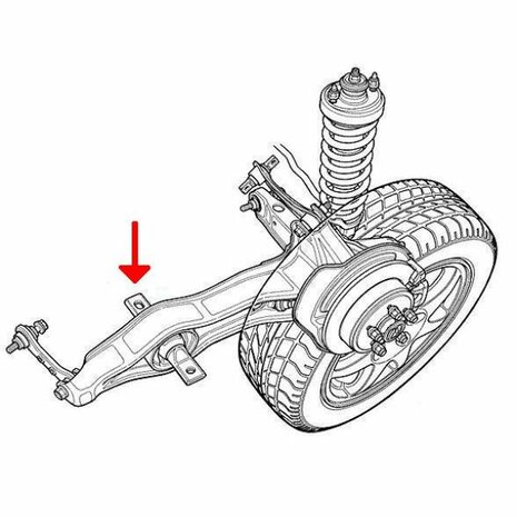 Trailing arm rubber Ashuki Honda