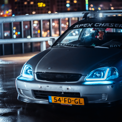 Phares LED - noirs Spring Honda Civic