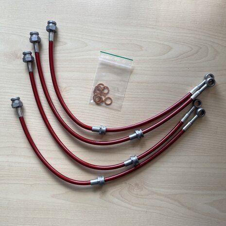 Bremsschl&auml;uche aus Edelstahlgewebe Mazda MX 3 94-98 Goodridge T&Uuml;V
