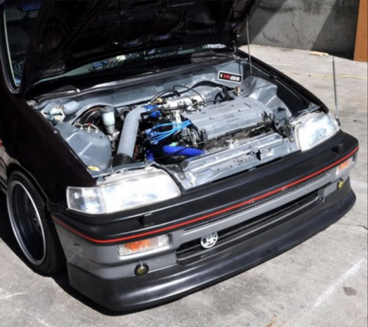 L&egrave;vre de pare-chocs avant Z-style (model 88-89) Aerodynamics Honda Civic
