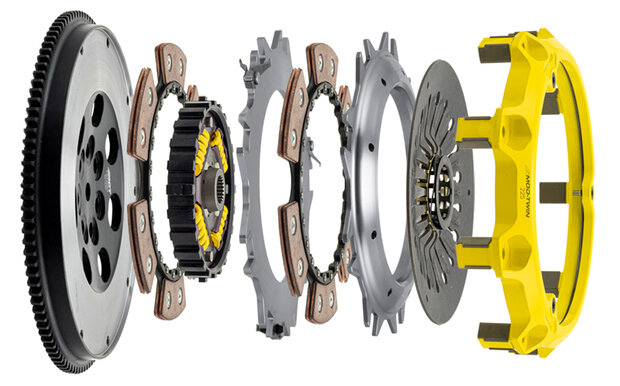 Kit embrayage bi-disque Mod-Twin 225 XT Sprung Race ACT Mitsubishi Lancer Evolution