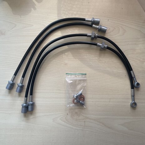 Bremsschl&auml;uche aus Edelstahlgewebe Subaru FORESTER 97-02 Goodridge T&Uuml;V
