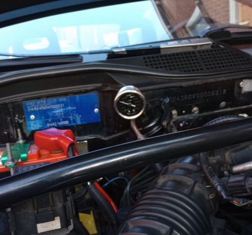 Jeu de jauges de pression de carburant - Noir / Argent VMS Racing Honda