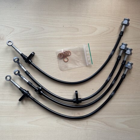Conduites de frein tress&eacute;es en acier inoxydable Honda ACCORD 98-01 Goodridge T&Uuml;V