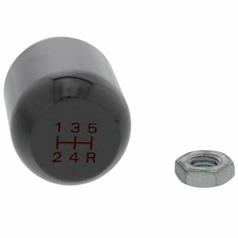 Gear shift knob Type R (5v) - Black/chrome US-Racing