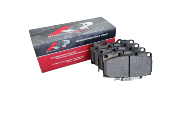 RS remblokken Voorzijde APP Mitsubishi 3000GT Nissan 300ZX Silvia Skyline Subaru Impreza Impreza