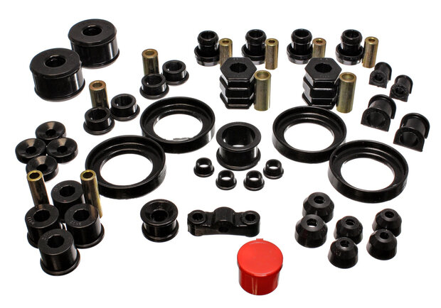 SI kit complet de silentblocs - Noir Energy Suspension Honda Civic