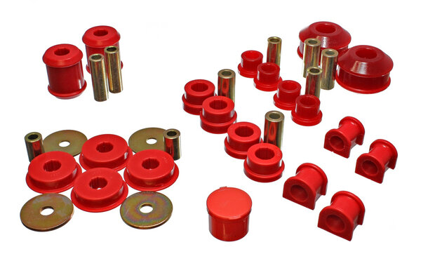 Komplett - Buchsensatz - Rot Energy Suspension Mitsubishi Lancer Evolution Mitsubishi Lancer