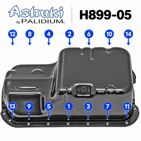 Oil pan Ashuki Honda Civic CRX Del Sol Shuttle D-series