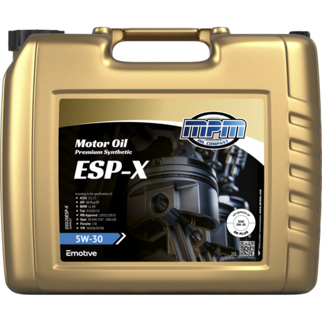 Motor&ouml;l 5W30 Premium Synthetic ESP-X &ndash; 20 Liter MPM Oil