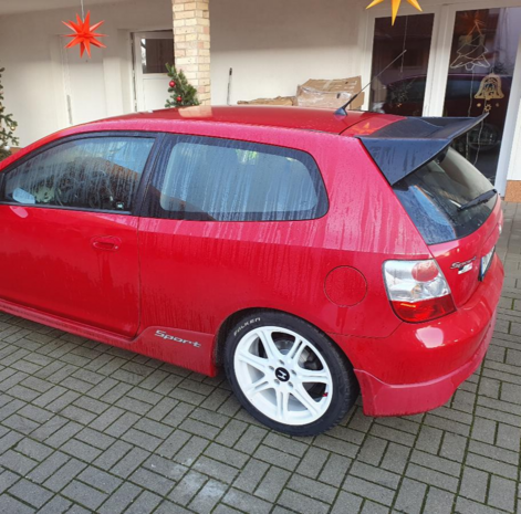 Mugen tailgate spoiler Fiberglass Fullracing Honda Civic
