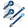 Quick release motorkap / kofferbak sluitingen aluminium - Blauw QSP