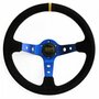 Lenker 350 mm/90 mm tief (Wildleder) &ndash; Blau QSP