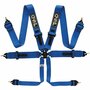 6-punts gordel Pro Plus FIA - Blauw QSP