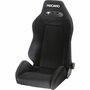 Chaise de sport SR5 Speed perlon velours noir avec double surpiq&ucirc;re argent&eacute;e RECARO