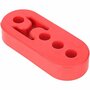 Exhaust mounting rubber extended - red SRS